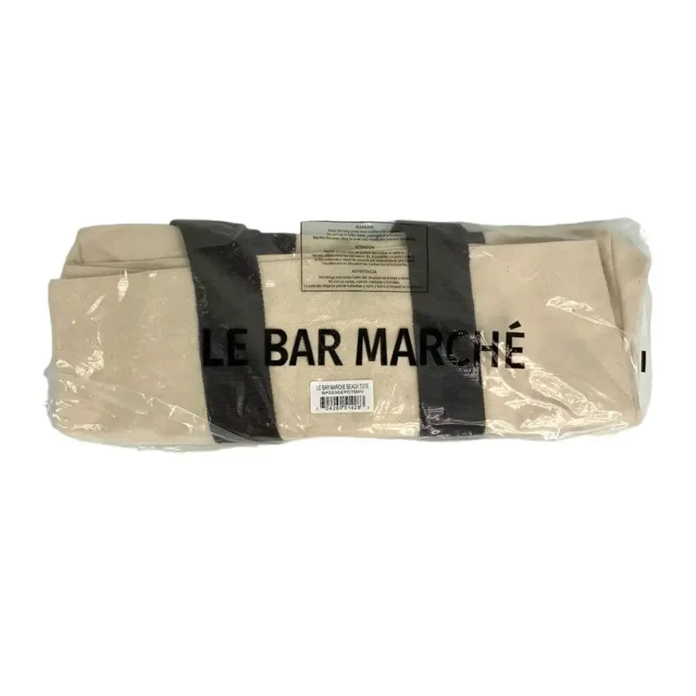 Le Bar Marche La Plage Tote Canvas NWT $175 MSRP